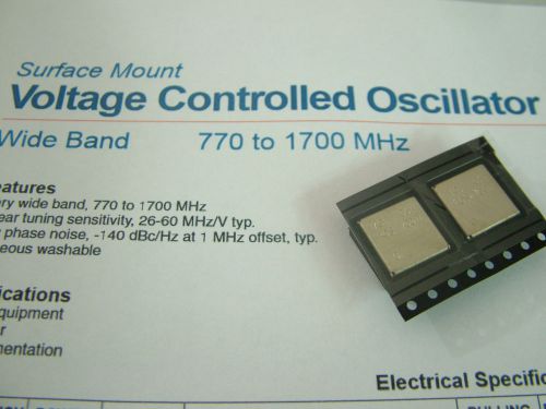 SMT SMD VCO 770MHz - 1700MHz LOT OF 2 MCL 1 0511 ROS-1700W WIDE BAND