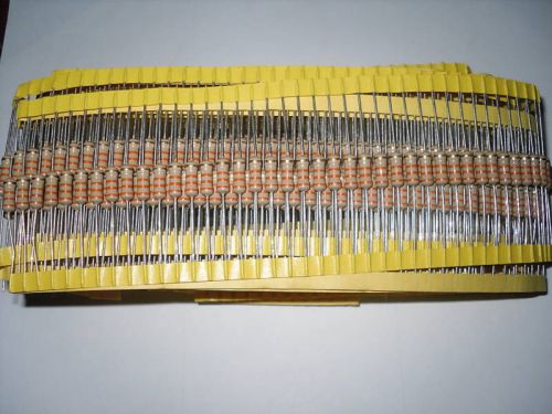 100 pcs 1/2w 1meg ohm 5% carbon film fixed resistors stackpole for sale