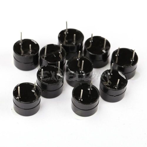 10pcs 5v mini magnetic active buzzer alarm ringer black e0xc for sale