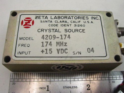 Zetta Lab. Crystal oscillator RF source Frequency signal 174Mhz 15V tested