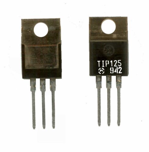 Qty. 10, TIP125, NEW Power Darlington Transistor PNP, Ic = 5A @ 60V,  TO220