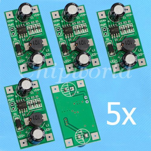 5pcs 1w led driver 350ma pwm light dimmer dc-dc step down module for sale