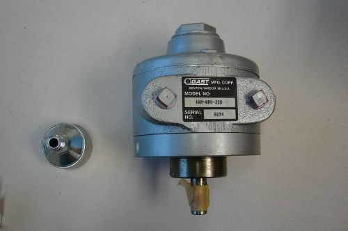 New gast 4am-nrv-22b lubricated pneumatic air motor w/ muffler assembly for sale