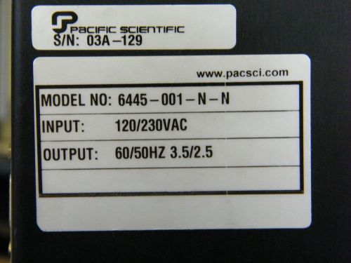 Pacific scientific model 6445-001-n-n drive for sale