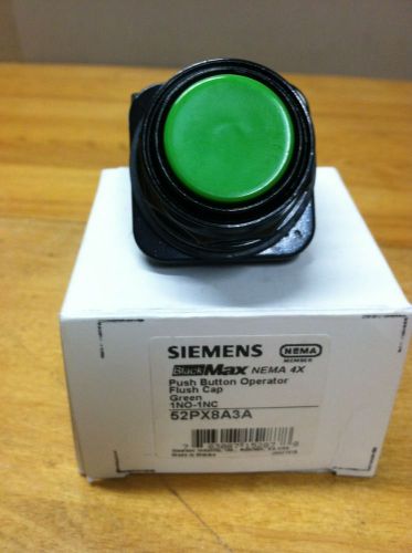 Siemens push button operator flush cap green new 52px8a3a for sale