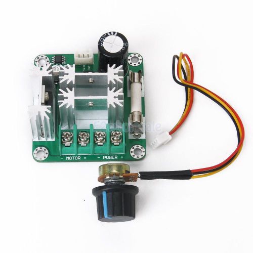 6v-90v 15a 15khz pulse width pwm dc motor speed controller switch + knob for sale