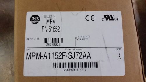 Allen-Bradley MPM-A1152F-SJ72AA MP-SERIES MPM With Power and Signal Cables