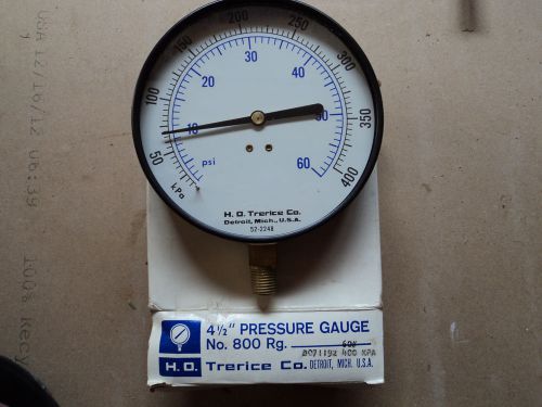 H.O.Trerice 52-2248 Pressure Gage New in Boxes Model 800B 41/2&#034;