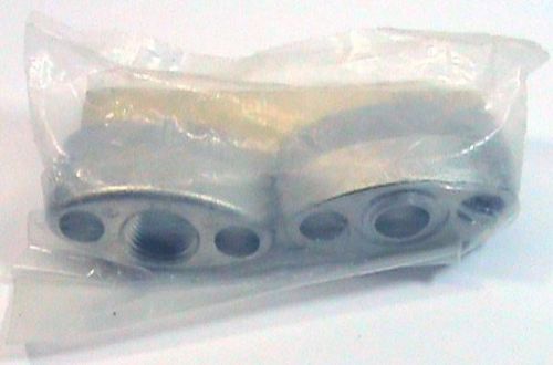 2 ea rosemount 02024-0069-0005 flange adapter nickel plated carbon steel nos nib for sale