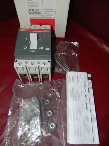 Abb sace isomax s3 l 150 90 amp 3 pole circuit breaker s3l090tw for sale