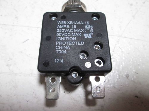 TYCO W58-XB1A4A-15 CIRCUIT BREAKER *NEW OUT OF BOX*