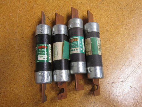 Fusetron FRN-R-70 Dual Element Time Delay Fuse 70A 250V (Lot of 4)