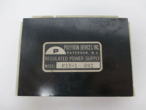 POLYTRON P33-1 892 PSI-III-I-A REGULATED MODULE CARD POWER SUPPLY D300679