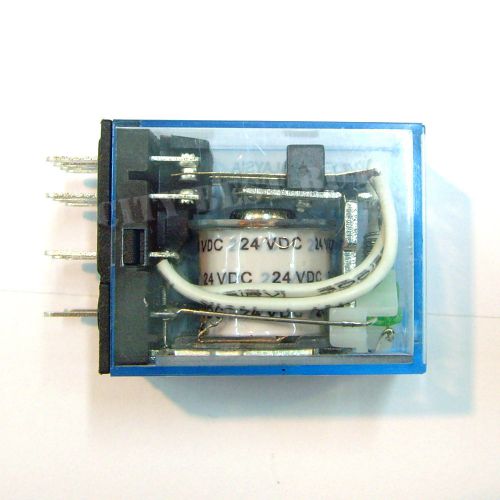 20 pcs omron my4nj j my4n my4 hh54p-l dc 24v 14pin 5a power relay coil 4pdt for sale