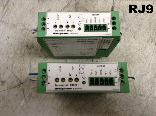Lot of 2 honigmann tensiotron ts621 electronic strain gauge amplifier for sale