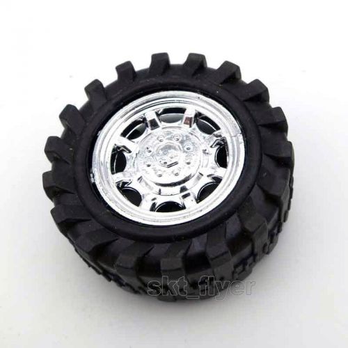 4pcs 45*19*1.9mm Plastic wheels Car Tire Toy Wheels Model Robotic Part for DIY