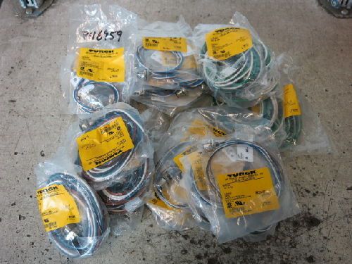 40 mixed turck servo/ encoder cables, fk 4.4-0.5, rkf 40-2m, rkf 36-4m for sale