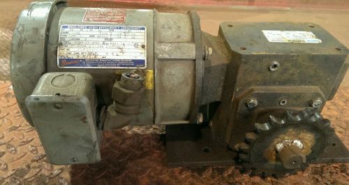 Browning/emerson dc .75hp motor 1775rpm, with emerson gear reducer for sale
