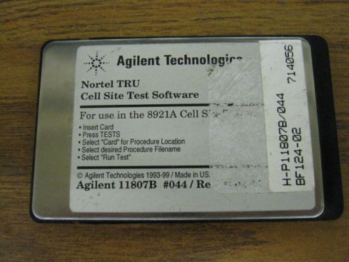 HP Agilent  11807B/044 Cell Site Test Software