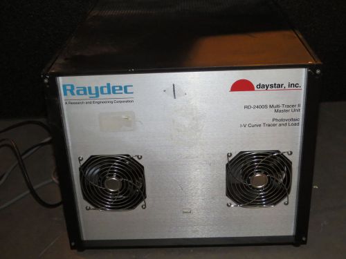 RAYDEC DAYSTAR RD-2400S MULTI TRACE II MASTER-PHOTOVOLTAIC/IV CURVE TRACER(#772)