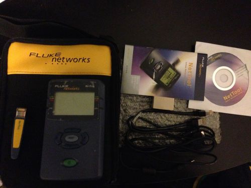 Fluke networks nettool 10/100 network connectivity tester w/pro &amp; voip for sale