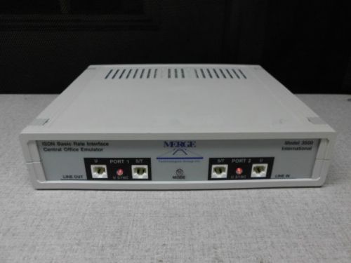 Merge model 3500 isdn basic rate interface central office emulator for sale