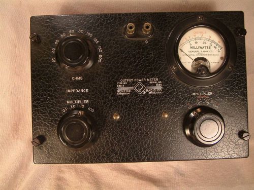Vintage Power Output Meter General Radio type 583-A
