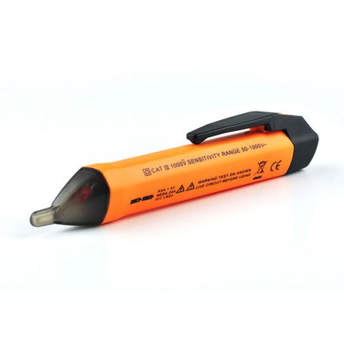 Digital Non Contact Volt Test Tester Pen Sensor Probe 50~1000VAC LED Light Alarm