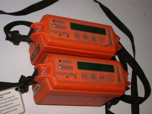 Lot of 2 CROWCON PORTABLE GAS DETECTOR TRIPLE PLUS + Free S&amp;H