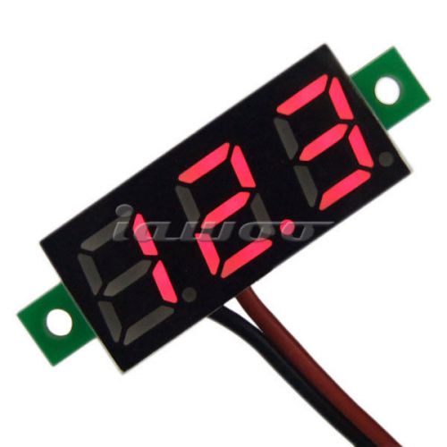 10pcs digital voltage meter dc 2.50~30v power monitor red led voltmeter panel for sale