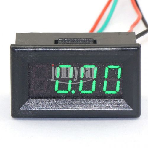 Green led dispaly 0.36&#034; digital ampere gauge amps panel meters 0-300a dc testing for sale