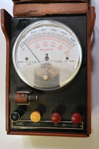Robertshaw Fulton Fahrenheit Meter with case-  Nice!