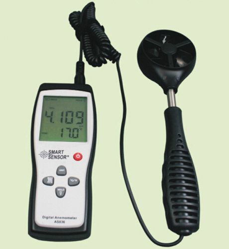 As836 digital lcd display split type anemometer wind speed meter as-836 for sale