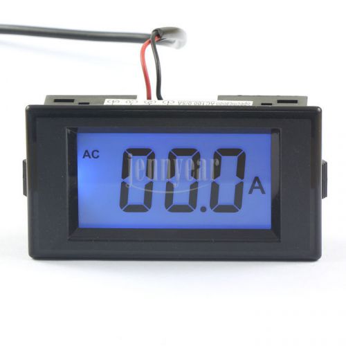 Ac 0-100a current gauges digital ammeter lcd ampere tester amp panel meter for sale