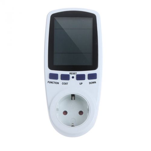 Eu plug energy meter watt volt voltage electricity monitor analyzer power factor for sale