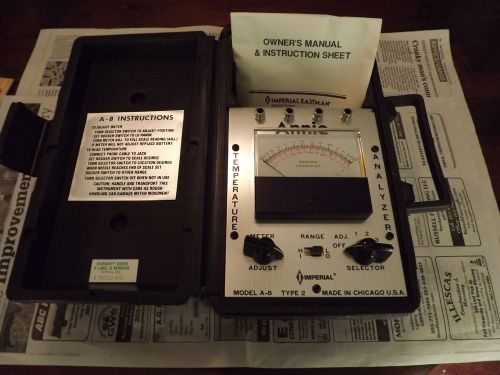 Imperial electronic temperature analyzer &#034;annie&#034; model a-8 type 2 free shipping for sale