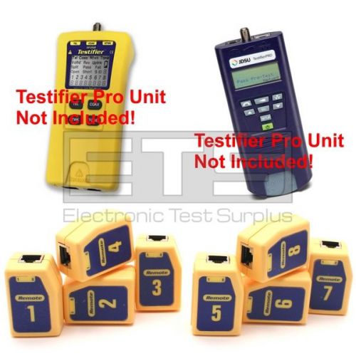 Test-Um JDSU Testifier Pro TP350 TP655 TP610 Network Remote Identifiers Set 1-8