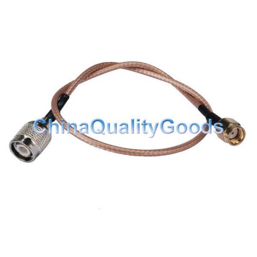 2x rp-sma male plug to tnc male straight pigtail cable rg316 15cm for wireless for sale