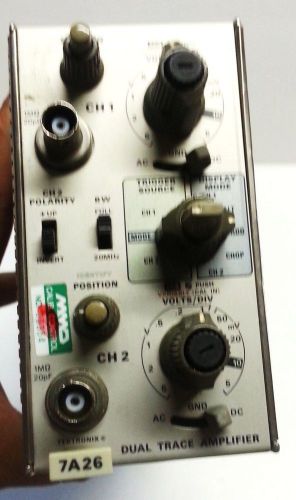 Tektronix 7A26 200MHz Dual Trace/Channel Amplifier Plug-In Module for 7904A