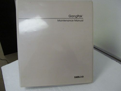 Data I/O GangPak Maintenance Manual  w/schematics
