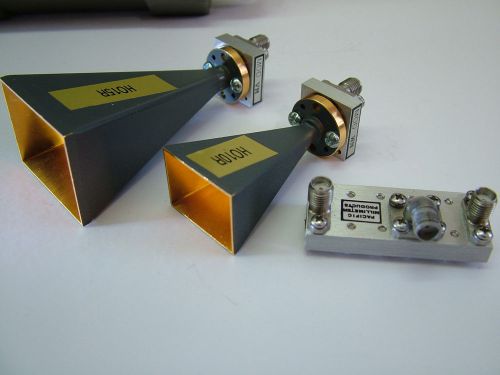 Harmonic waveguide mixer wr10 wr15 +  horn antenna + diplexer.    for spectrum for sale