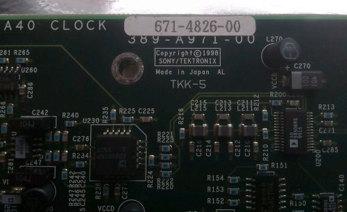 Tektronix AWG 610  A40 Clock PCB / 671-4826-00 for Tektronix AWG610