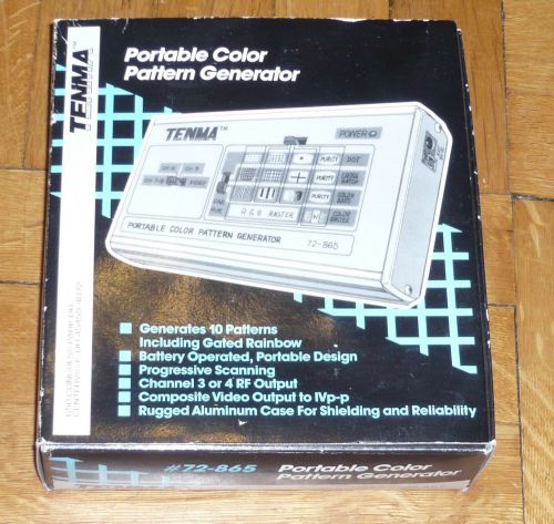 Vintage tenma 72-870 video portable color ntsc pattern generator in original box for sale