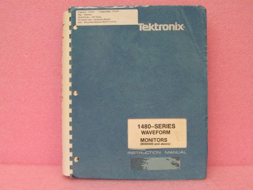 Tektronix 1480 Series Waveform Monitors Instruction Manual w/Schematics, (5/83)