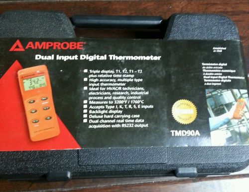 Amprobe tmd90a dual input digital thermometer for sale