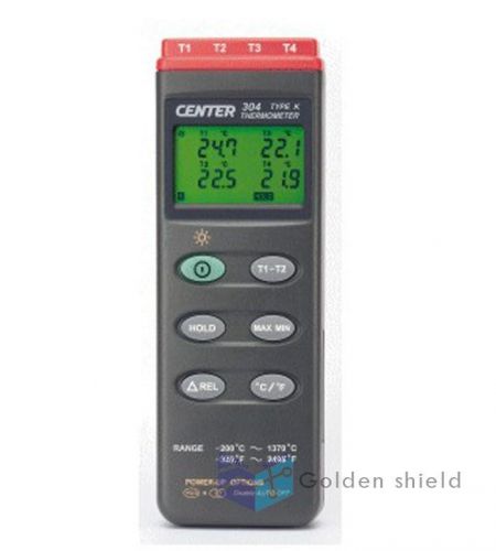 Center-304 thermometers  k type,4 inputs,pc interface -200~1370 °c -328~2498 °f for sale