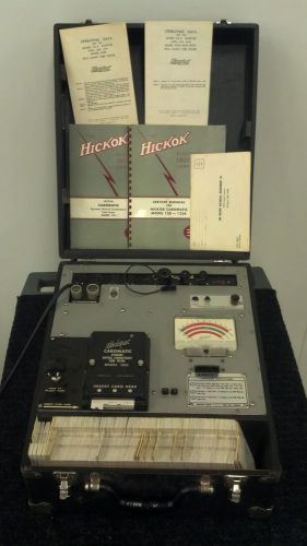 HICKOK CARDMATIC TUBE TESTER MODEL 123A with tons of cards