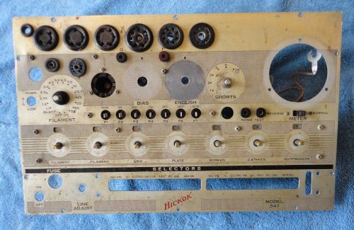 HICKOK TUBE TESTER PARTS UNIT, 547, 600, 6000, 800, 6000A, 800A AND MANY OTHERS