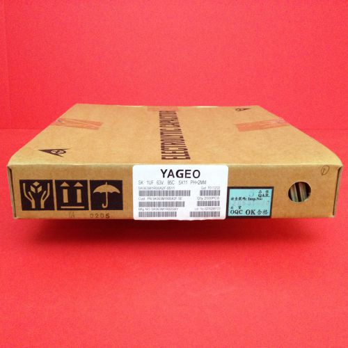 1uF 63v 85C Yageo Electrolytic Capacitors 2,000 Pieces