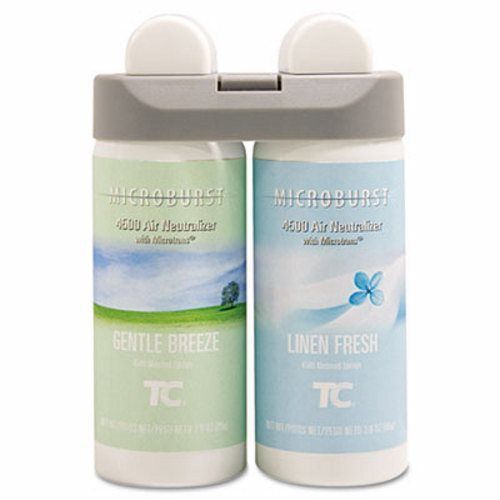 Rubbermaid microburst duet refills, gentle breeze/linen, 3oz, 4/ct (rcp3485949) for sale